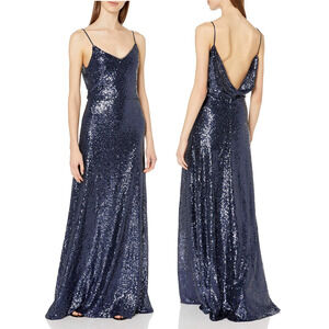 poshmark bridesmaid dress Yahir Strapless Maxi Dress Navy